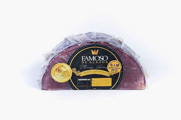 Queijo Famoso Vinho - 1/2 Peça - 500g - Alagoa