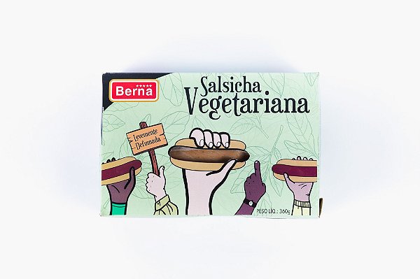 Salsicha Vegetariana - 360g - Berna