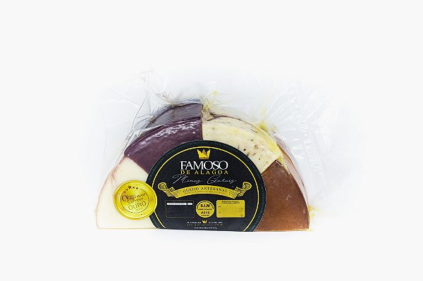 Queijo Famoso Mix 4 Queijos - 1/2 Peça - 500g - Alagoa