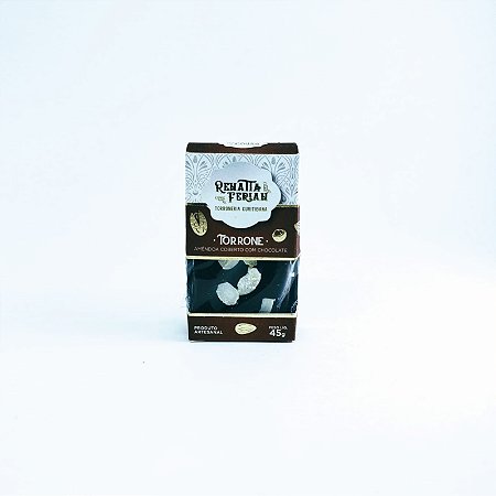 Torrone Amêndoas com Chocolate - 45g - Renatta Ferian