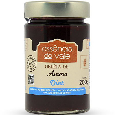 Geleia Diet - Amora - 200g - Essência do Vale