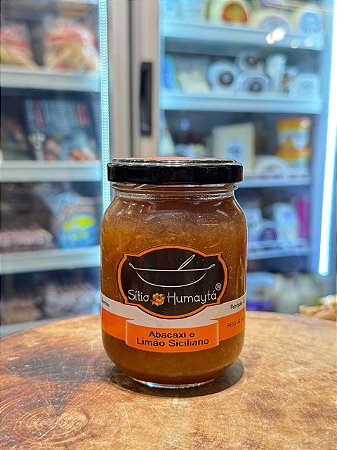 Geleia Abacaxi e Limão Siciliano - 250g - Sítio Humaytá