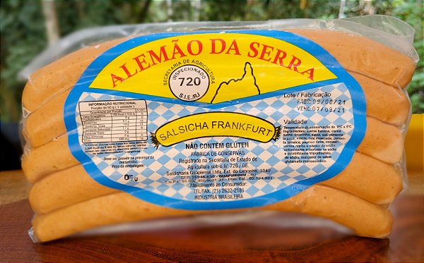 Salsicha Frankfurt - 300g - Alemão da Serra