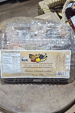 Frutas Cristalizadas - 250g - Doces David