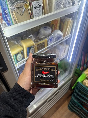 Geleia Blueberry, Pimenta e Mel - 250g - Terra do Fogo