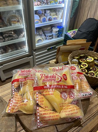 Pastel de Angú - Frango c/ Palmito - 10 unidades - Polenta Mineira