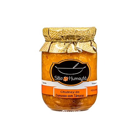 Chutney Damasco com Tâmaras - 260g -  Sítio Humaytá