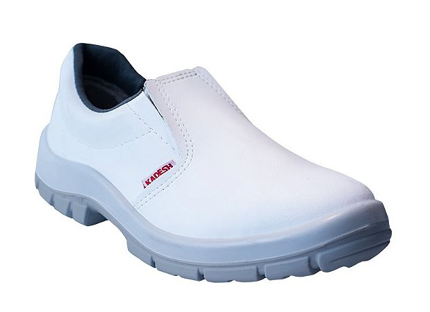 Sapato  Elástico MICROFIBRA Branca Kadesh c/ Biqueira de PVC