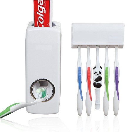 SUPORTE DISPENSER PASTA DE DENTE