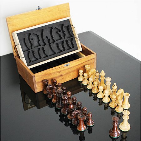Jogo de xadrez, fácil de carregar, figuras do rei de 4,8 cm, leve