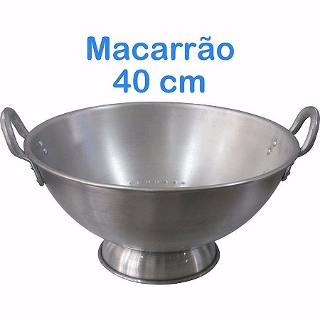 Escorredor de Macarrão de Alumínio Linha Hotel 40 cm