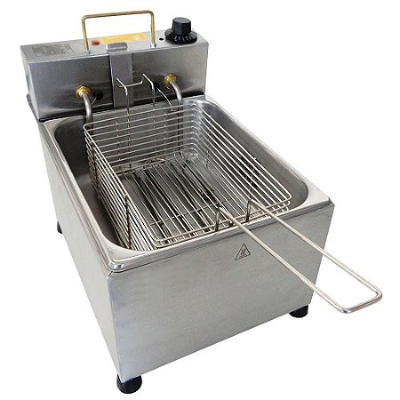 Fritadeira Elétrica Profissional 5 Litros Fritador 1 Cuba Com Termosta -  Máquinas, Equipamentos e Utensílios Domésticos para Bares, Restaurantes,  Lanchonetes, Supermercados, Cozinha Industrial.