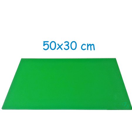 Tabua De Corte Placa (PEAD) 50x30cm Polietileno Verde