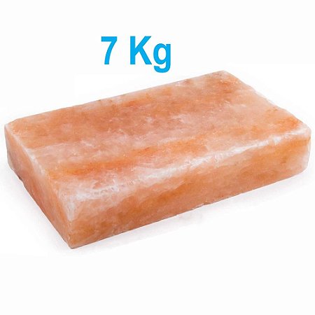 Chapa De Pedra De Sal Rosa Do Himalaia 7 Kg 30 X 20 X 5,5 Cm
