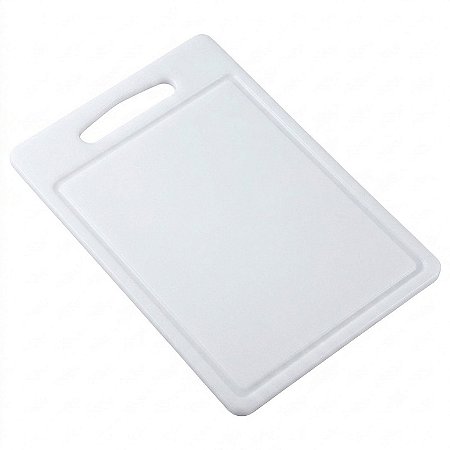 Tabua De Corte Placa 30x20cm Polietileno Branco