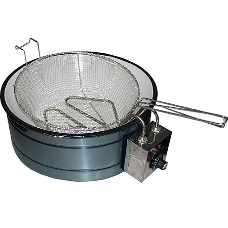 Fritadeira Elétrica de Balcão Redonda 7 Litros de Mesa com Tacho Esmal -  Máquinas, Equipamentos e Utensílios Domésticos para Bares, Restaurantes,  Lanchonetes, Supermercados, Cozinha Industrial.