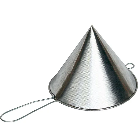 Coador De Óleo Chinoy 23x20cm Inox Peneira Caldo De Cana Sucos Detox