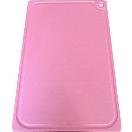 Tabua De Corte Placa (PEAD) 40x25cm Polietileno rosa