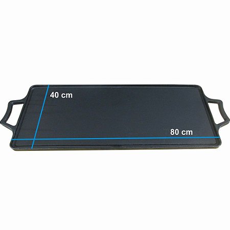 Chapa Bifeteira Fogão Industrial Residencial Ferro Fundido 80 x 40 cm