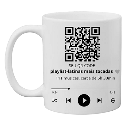 Caneca Personalizada com QR Code