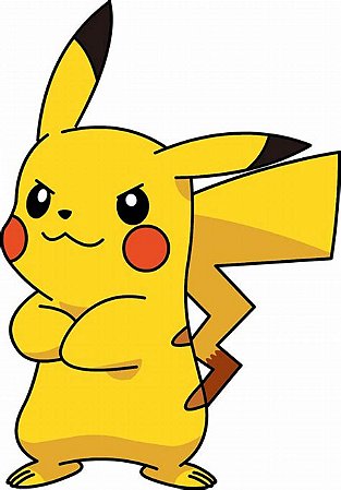 Adesivas Pokemon, Pikachu med 30 x 20 cm