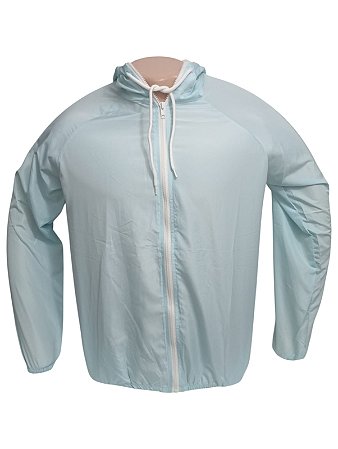 Corta Vento Lisa com Capuz AZUL BEBÊ