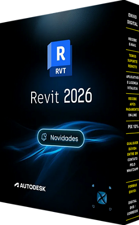 Autodesk Revit 2026 / Desenvolvido para Modelagem de Informações de Construção / Midia Digital