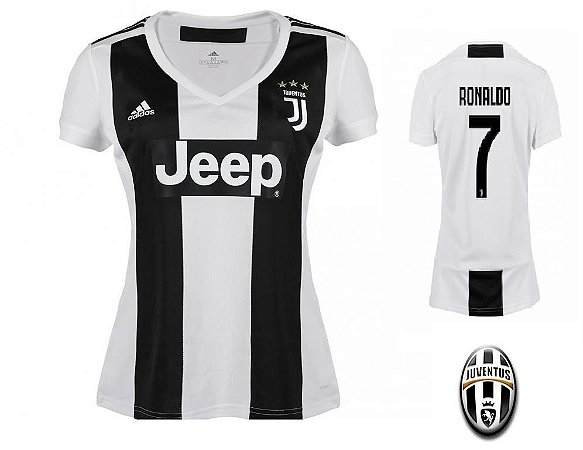 camisa juventus cr7 feminina