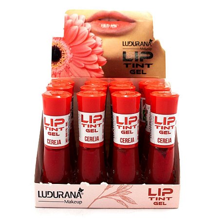 Ludurana - Lip Tint Gel B00178 Cereja - 12 Unid