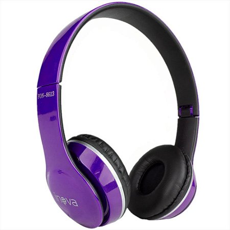 Fone De Ouvido Roxo Headphone Fon Distribuidora Jcf Fornecedor De Maquiagem Em Atacado