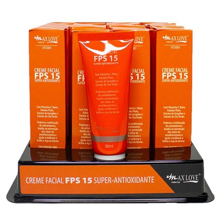 Max Love - FPS15 Creme Facial  Super Antioxidante - 32 UNID