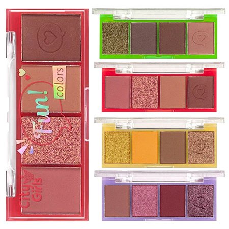 City Girls - Paleta de Sombras Maquiagem Infantil CGK033 - Box c