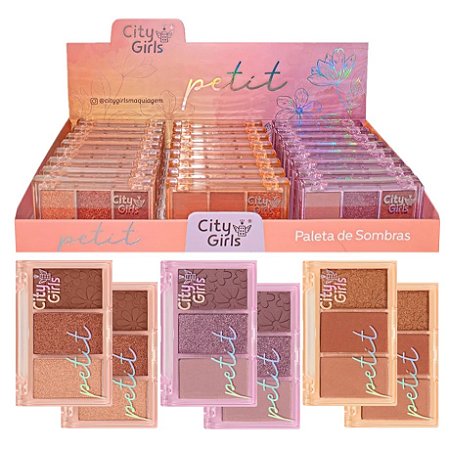 City Girls - Paleta de Sombras Maquiagem Infantil CGK033 - Box c