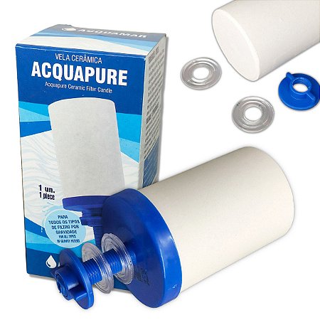 Filtro Refil Talha de Barro Vela Cerâmica Bebedouro Gravidade