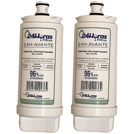 Kit 2 Filtro Refil Compatível Purificador IBBL Avanti Mio Vivax Natural Mini
