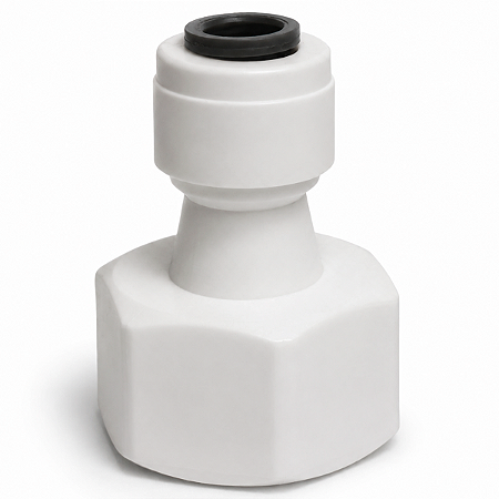 Conexão Reta Femea 1/4 Mangueira Purificador Compatível Electrolux Consul IBBL Adaptador