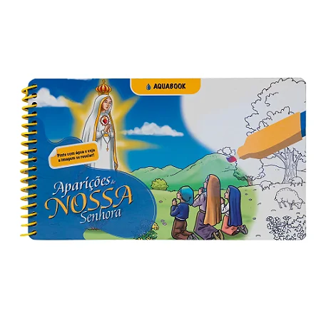 Aquabook: Aparições de Nossa Senhora + Caneta de BRINDE para pintar com reservatório de água