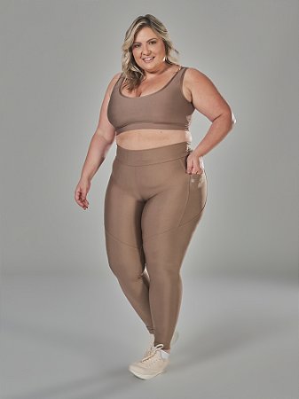 Top Fitness Plus Size com Bojo Núcleo