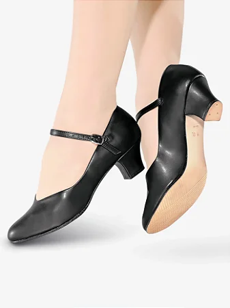 Sapato Character Preto Salto 4cm Só Dança CH50