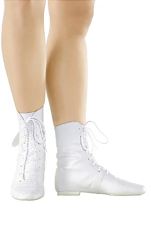 Bota Branca Cano Alto Jazz de Couro - Só Dança F10