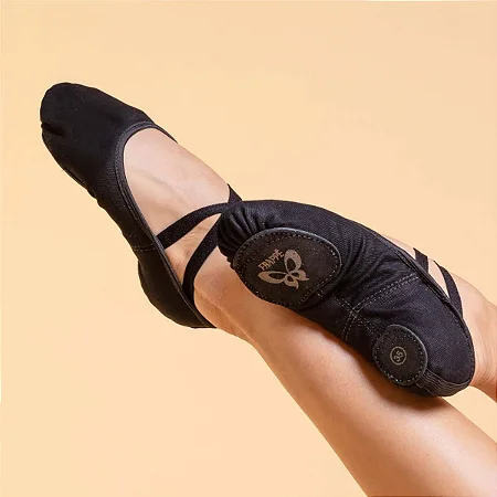 Sapatilha Meia Ponta Frappe Preta – Evidence 038