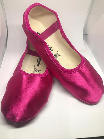 Sapatilha de Ballet Pink Meia Ponta Spring Shoes Cetim Capezio Ref 15