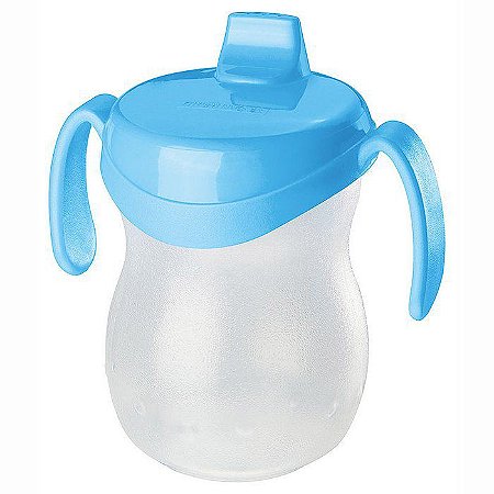 Copo Infantil Plástico-310ml-Cor Azul-SANREMO
