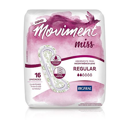 MOVIMENT MISS ABSORVENTE REGULAR 16Unidades