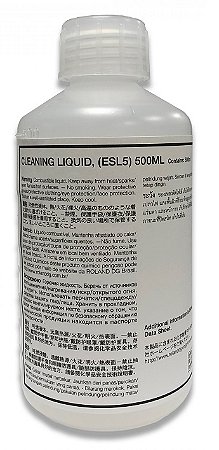 Liquido de Limpeza Roland 500ml ESL5 (6000007197) - ECOSOLMAX / ECO-UVs *substituindo 6000006365