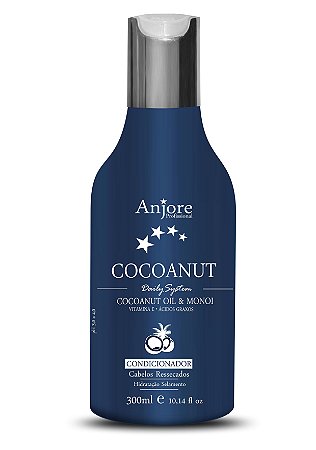 Condicionador Hidratante Cocoanut Anjore 300ml Com Óleo de Coco e Monoi