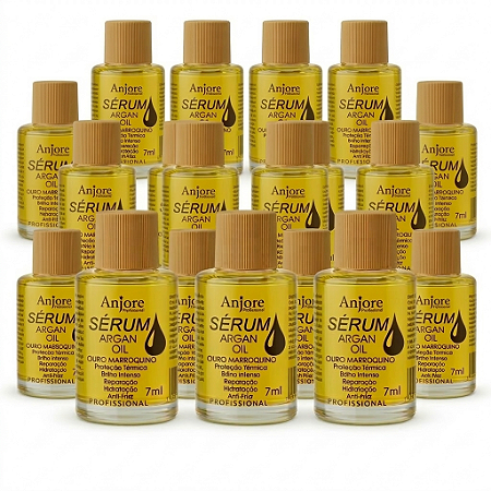 Kit Atacado 12 Óleo De Argan Para Cabelo Serum Oil Reparador 7ml Anjore Tratamento Profissional