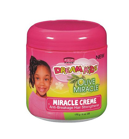 African Pride Dream Kids Olive Miracle Creme de Hidratação Anti Quebra 170g