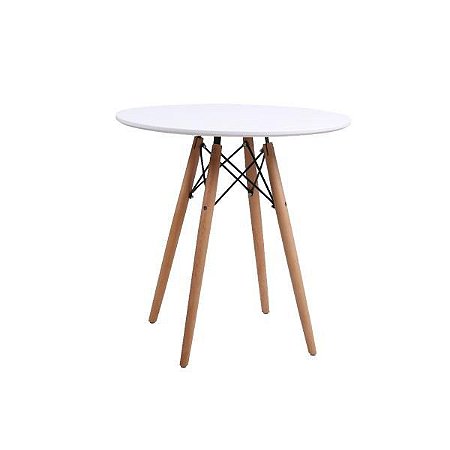 Mesa Eiffel com Tampo Branco 60 cm