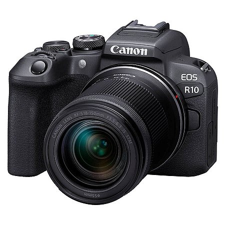 Câmera Canon EOS R10 com Lente RF-S 18-150mm IS STM